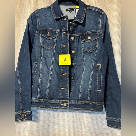 Well Worn Jackets & Blazers - WELL WORN DK BLUE STRETCH COMFORT DENIM JACKET